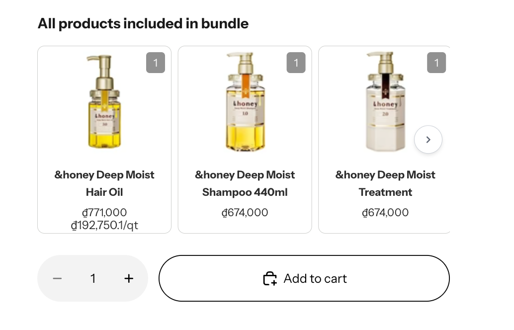 Product Fixed Bundle example